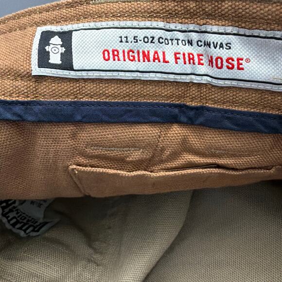 Duluth Trading Mens Fire Hose Relexed Fit Cargo Work Pants 35 x 34 Desert Khaki - Picture 3 of 10